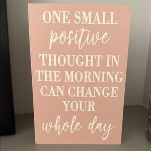 Motivational Pink Quote Art